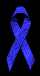 blue ribbon for FMS awareness